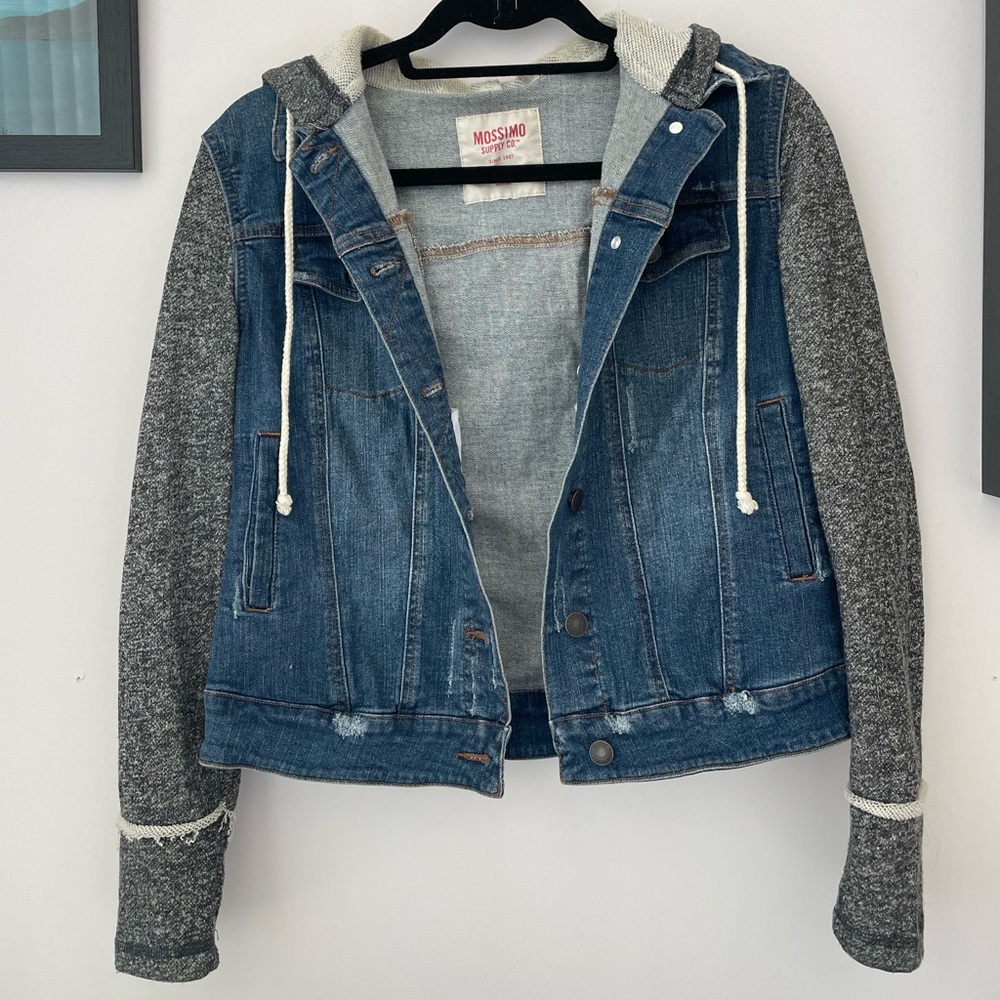 Mossimo Jean jacket with hood